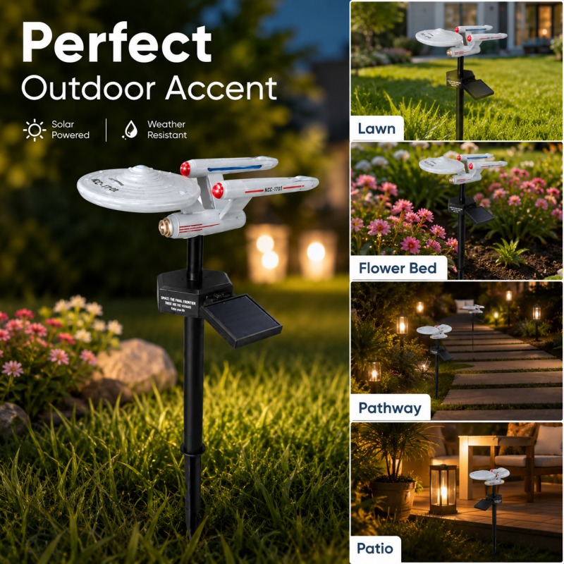 Outdoor Lighting Under Pergola - Lámpara Solar para Jardín con Forma
