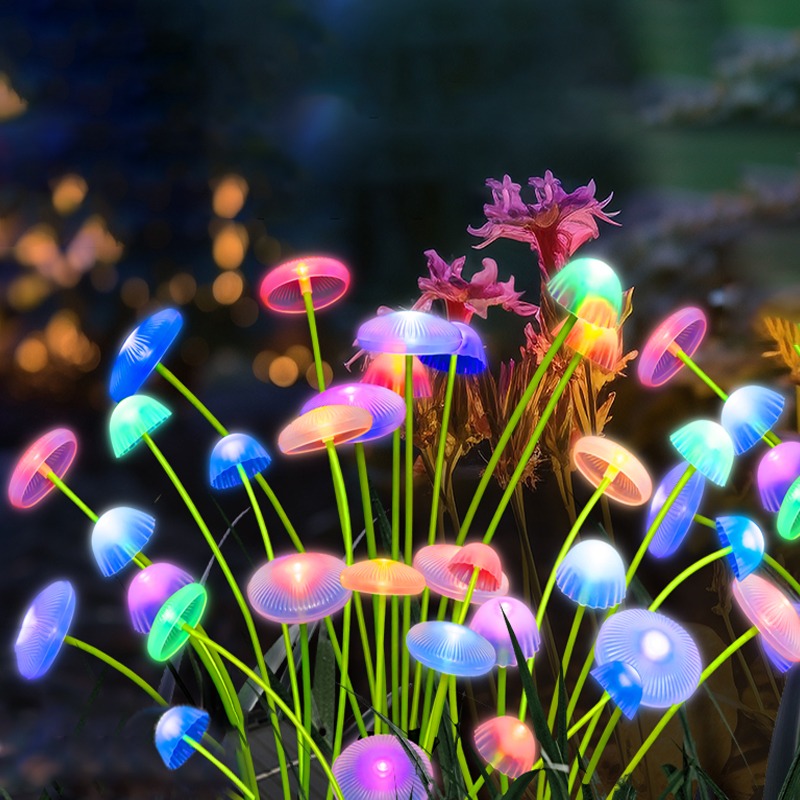 Outdoor Lighting Jellyfish - Lámpara Solar con Forma de Hongo