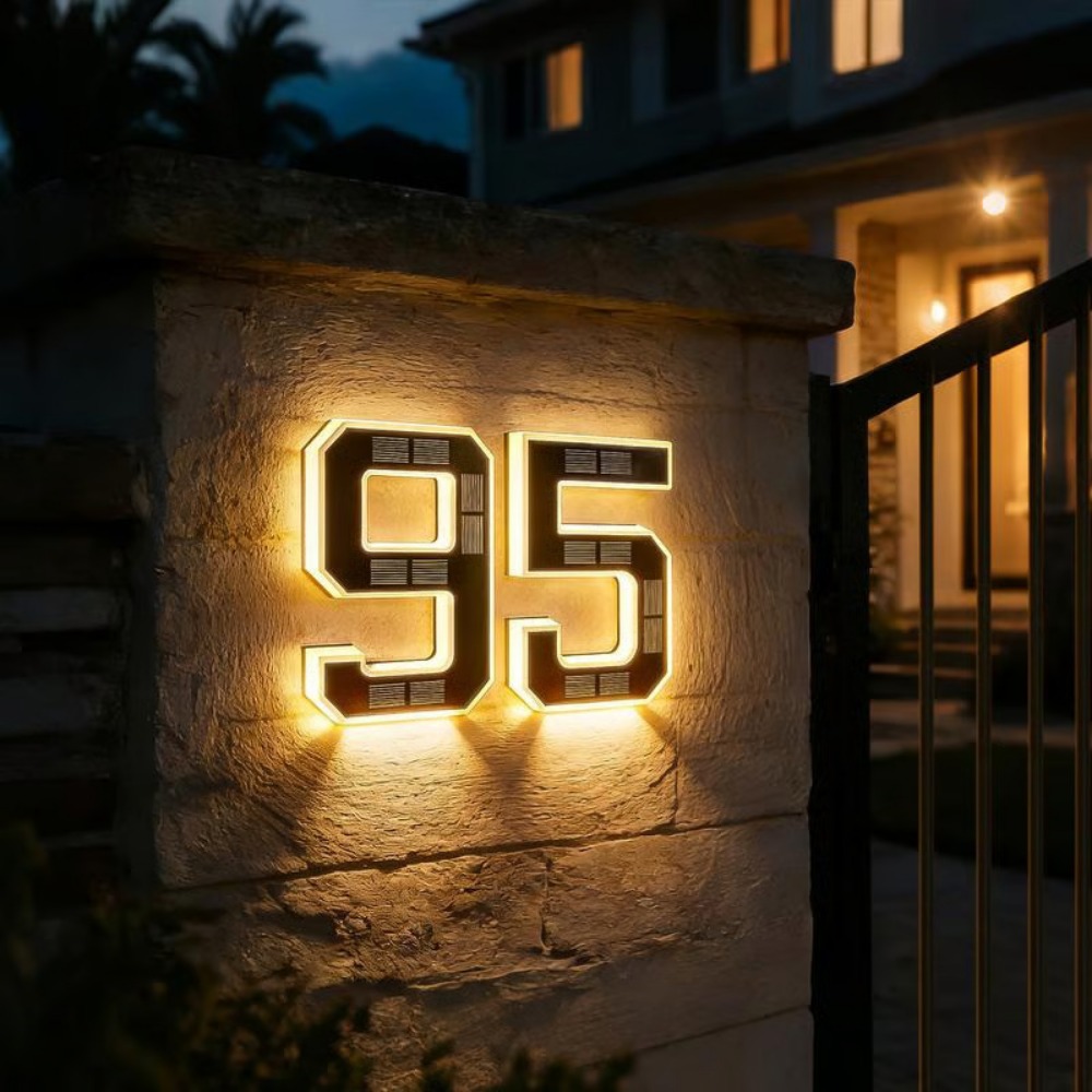Outdoor Lighting Architectural - Nuevo Letrero Solar para Dirección, Luz