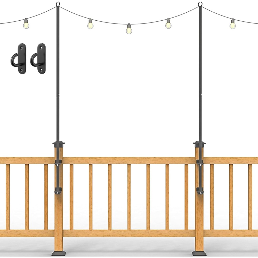 Outdoor Lighting For Garden - Paquete de 2 postes de luces