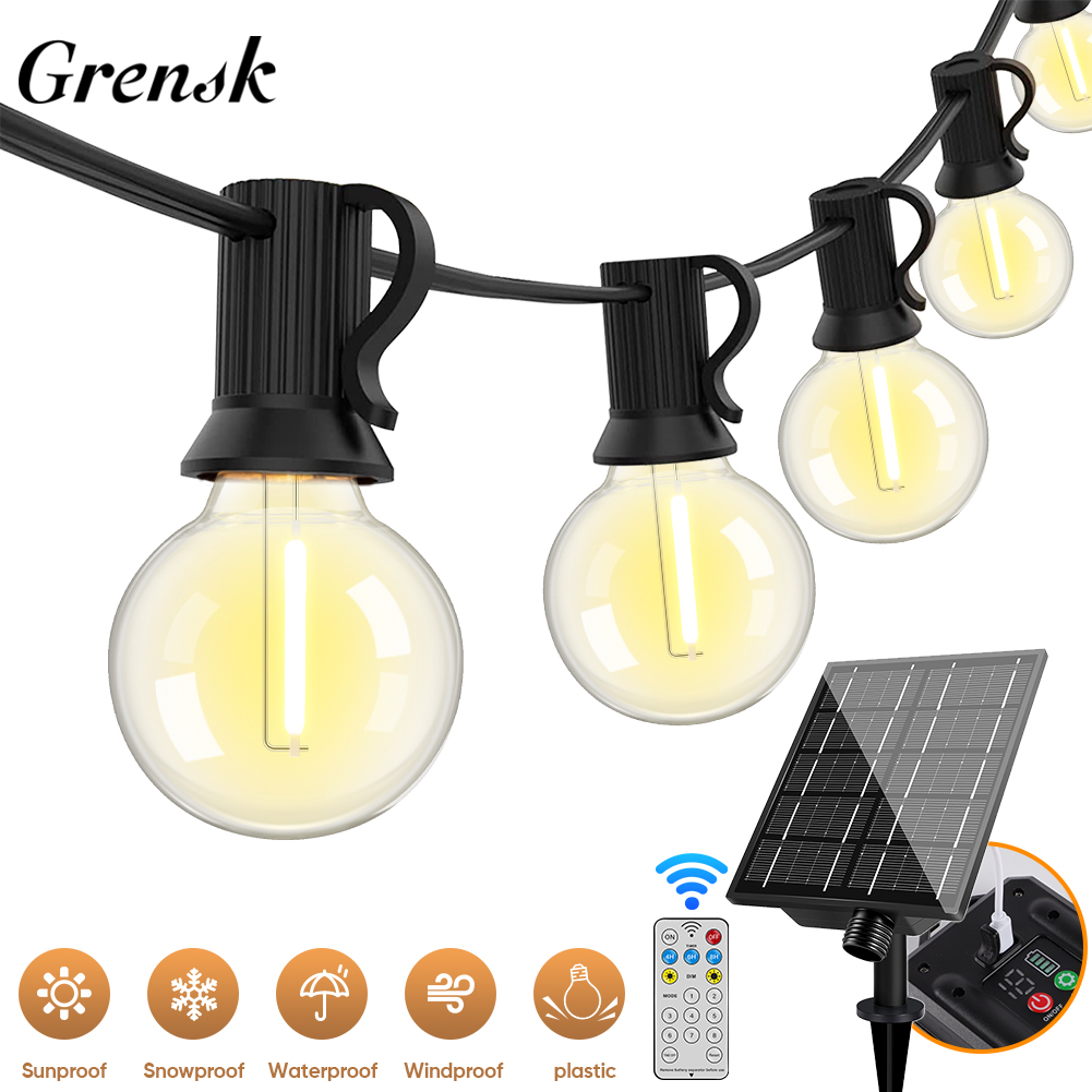 Outdoor Lighting Socket - Guirnalda de luces alimentadas por energía