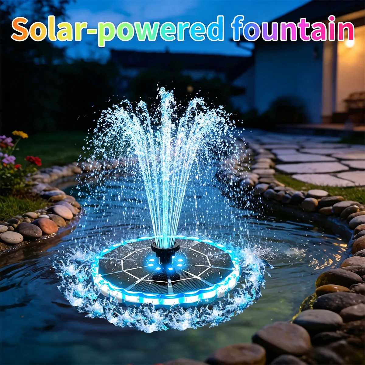 Outdoor Lighting Kits - Fuente Solar de 3.5W para Jardín,