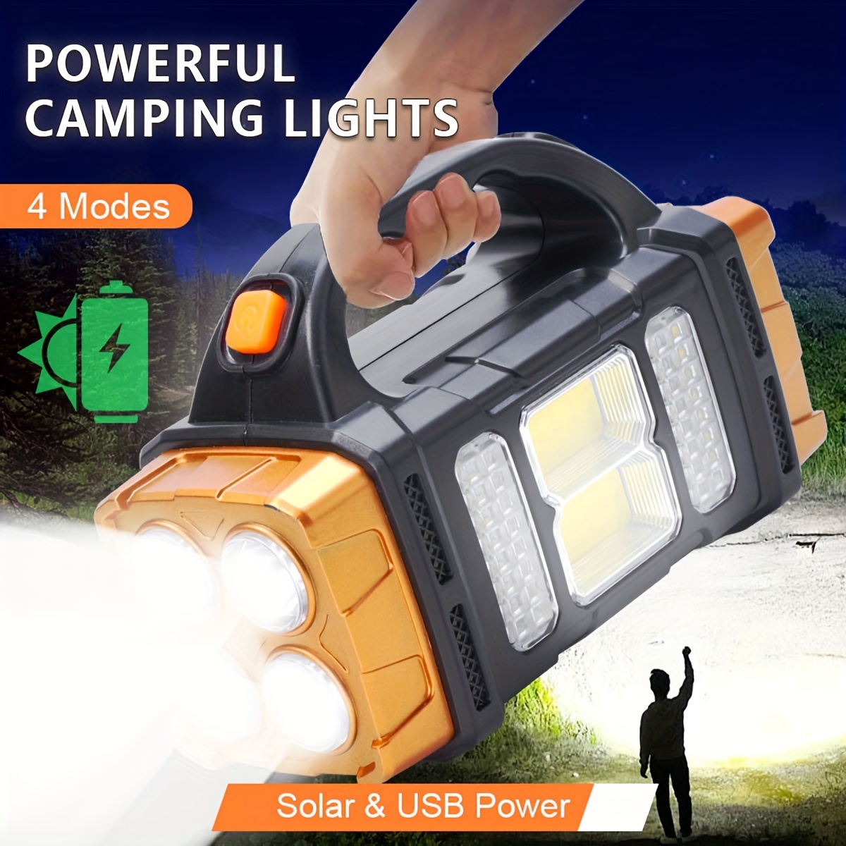 Outdoor Lighting Usa - Nueva Linterna LED Solar Recargable de