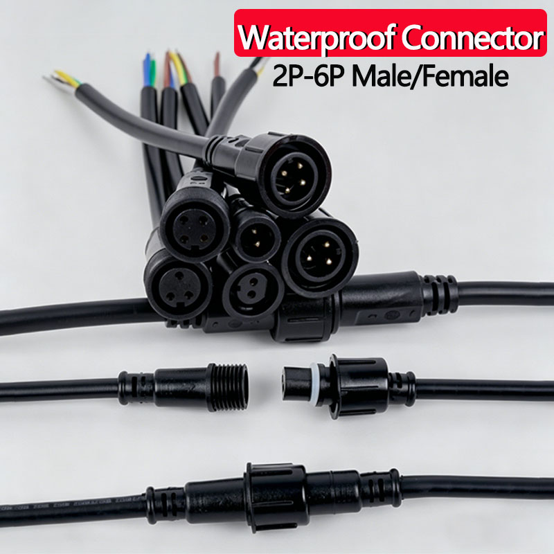 Outdoor Lighting Socket - Juego de conectores de cable impermeables,