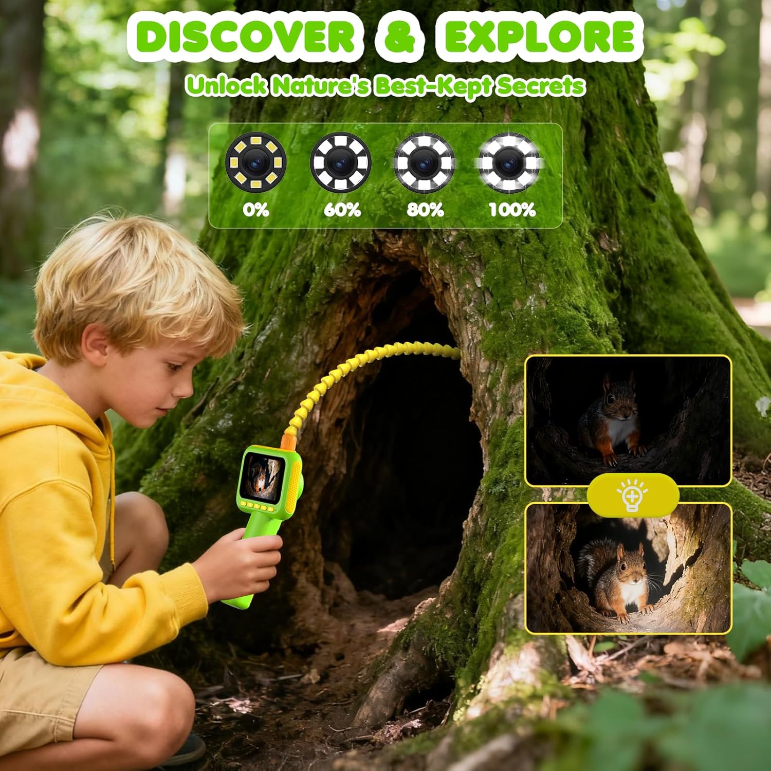 Outdoor Lighting Kits - Endoscopio para Niños, Cámara de Inspección