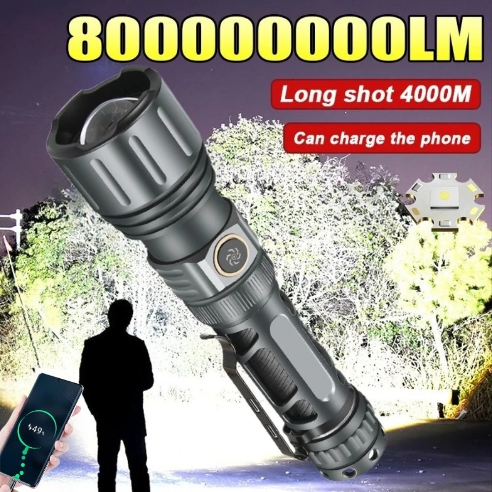 Outdoor Lighting Rechargeable - Linterna Súper Brillante, Lámpara LED Recargable