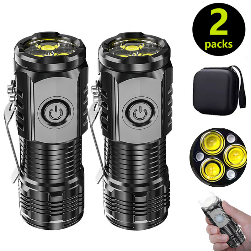 Outdoor Lighting Quality - Mini linterna de 3LED con Clip