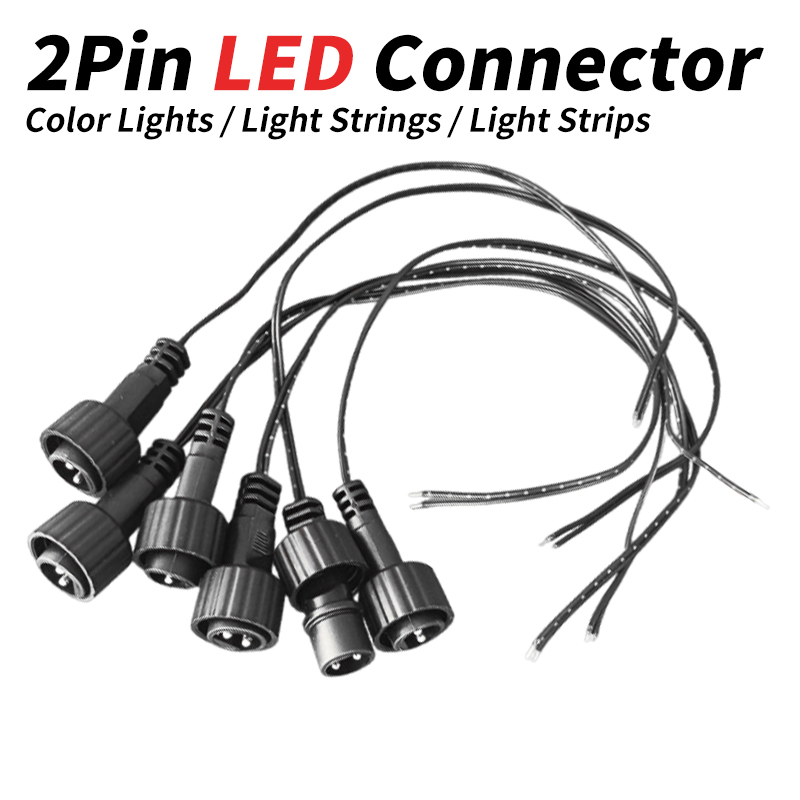 Outdoor Lighting Under Pergola - Conector LED de 2 Pines con
