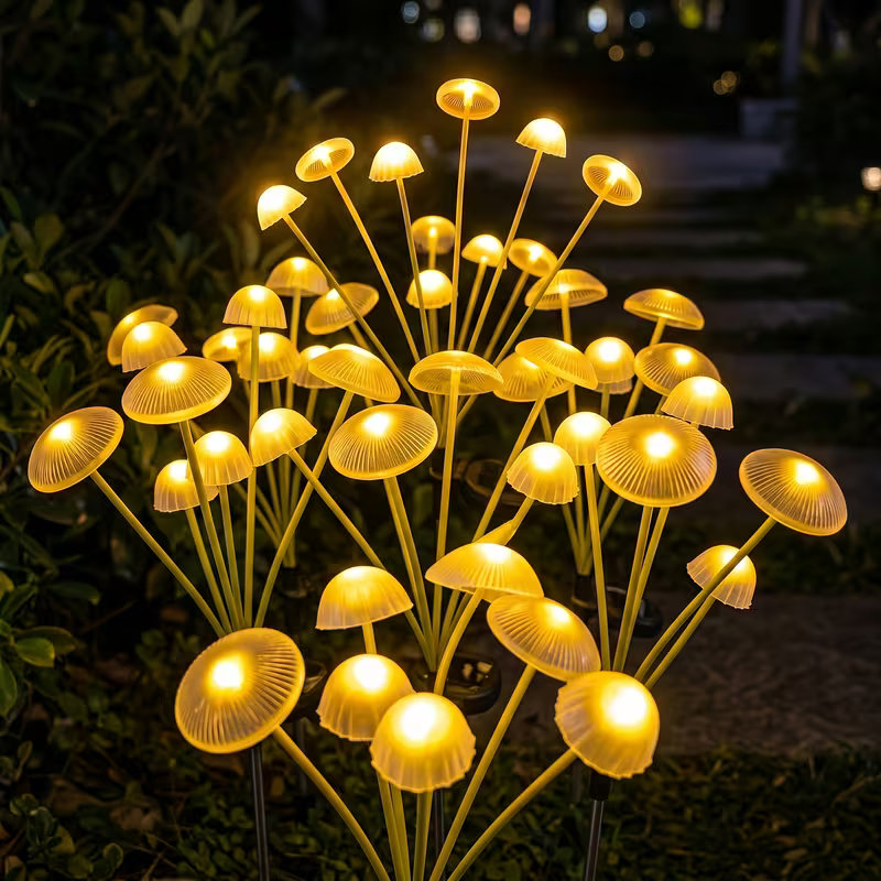 Outdoor Lighting Jellyfish - Luces Solares LED para Exteriores, Luces