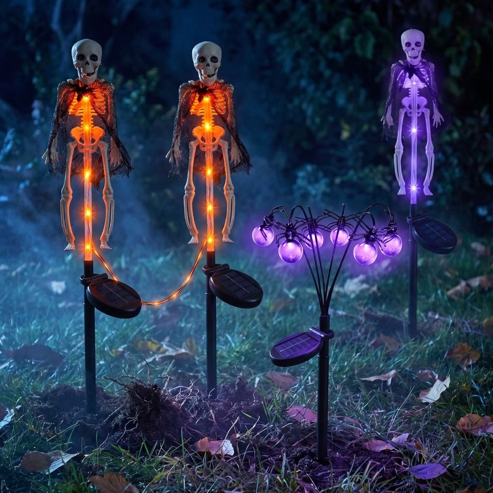 Outdoor Lighting Front Yard - Luz Morada Fantasma, Decoraciones de Halloween,