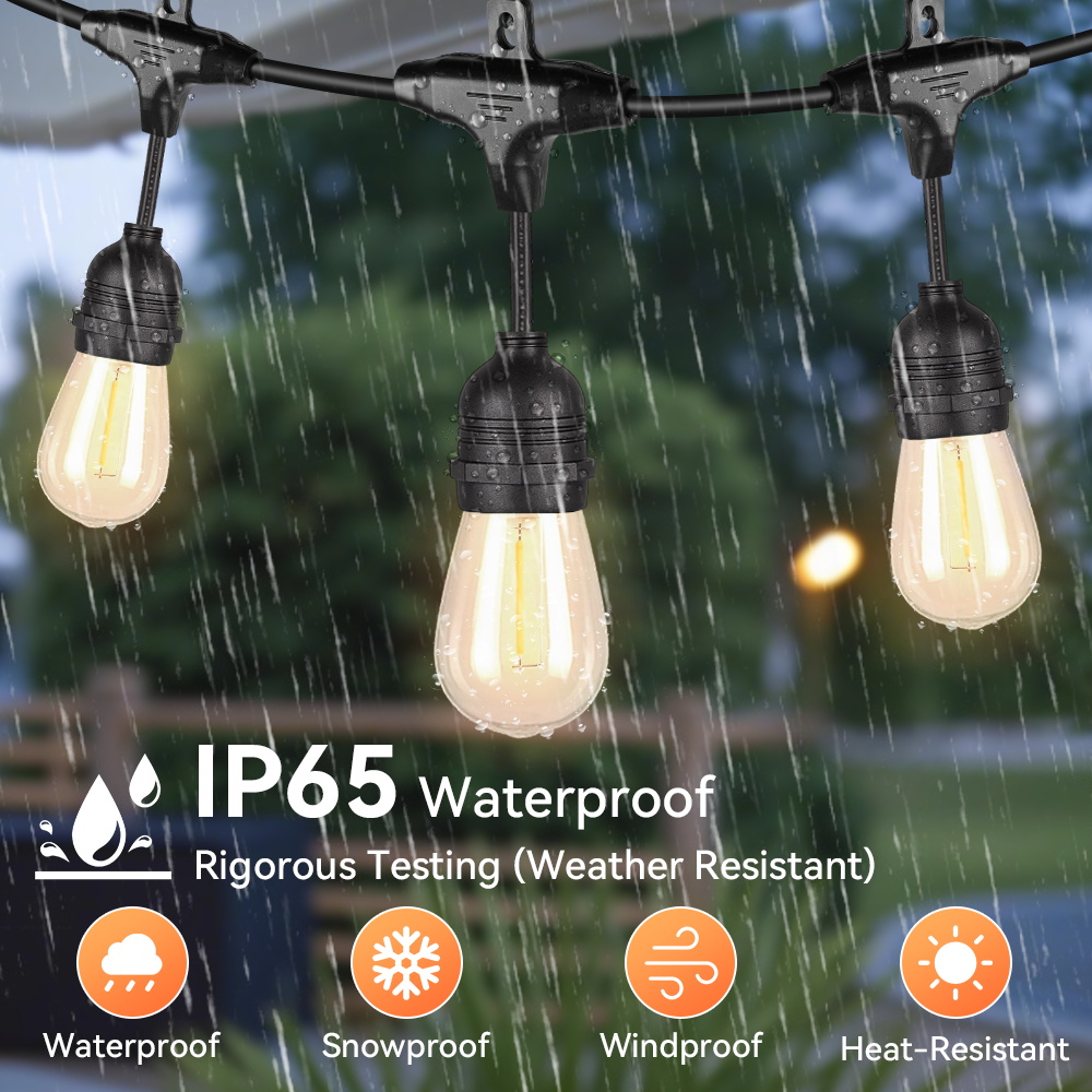 Outdoor Lighting Socket - Guirnalda de luces para exteriores E27,
