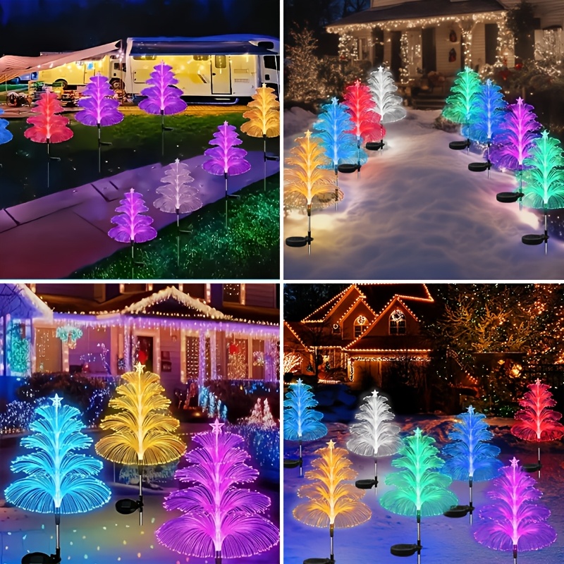 Outdoor Lighting Jellyfish - Luces LED Solares para Jardín con