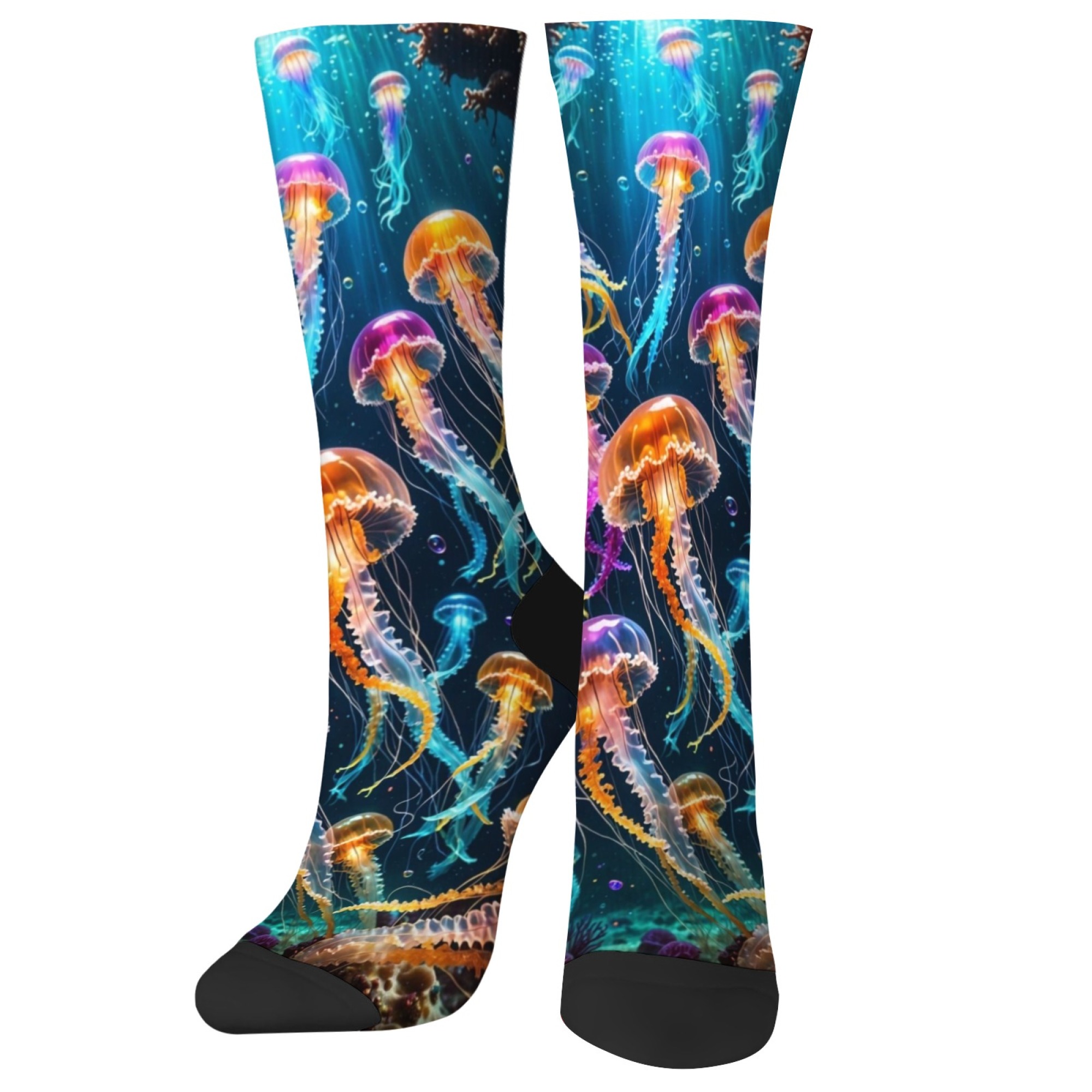 Outdoor Lighting Jellyfish - Calcetines de medusas coloridos con luz