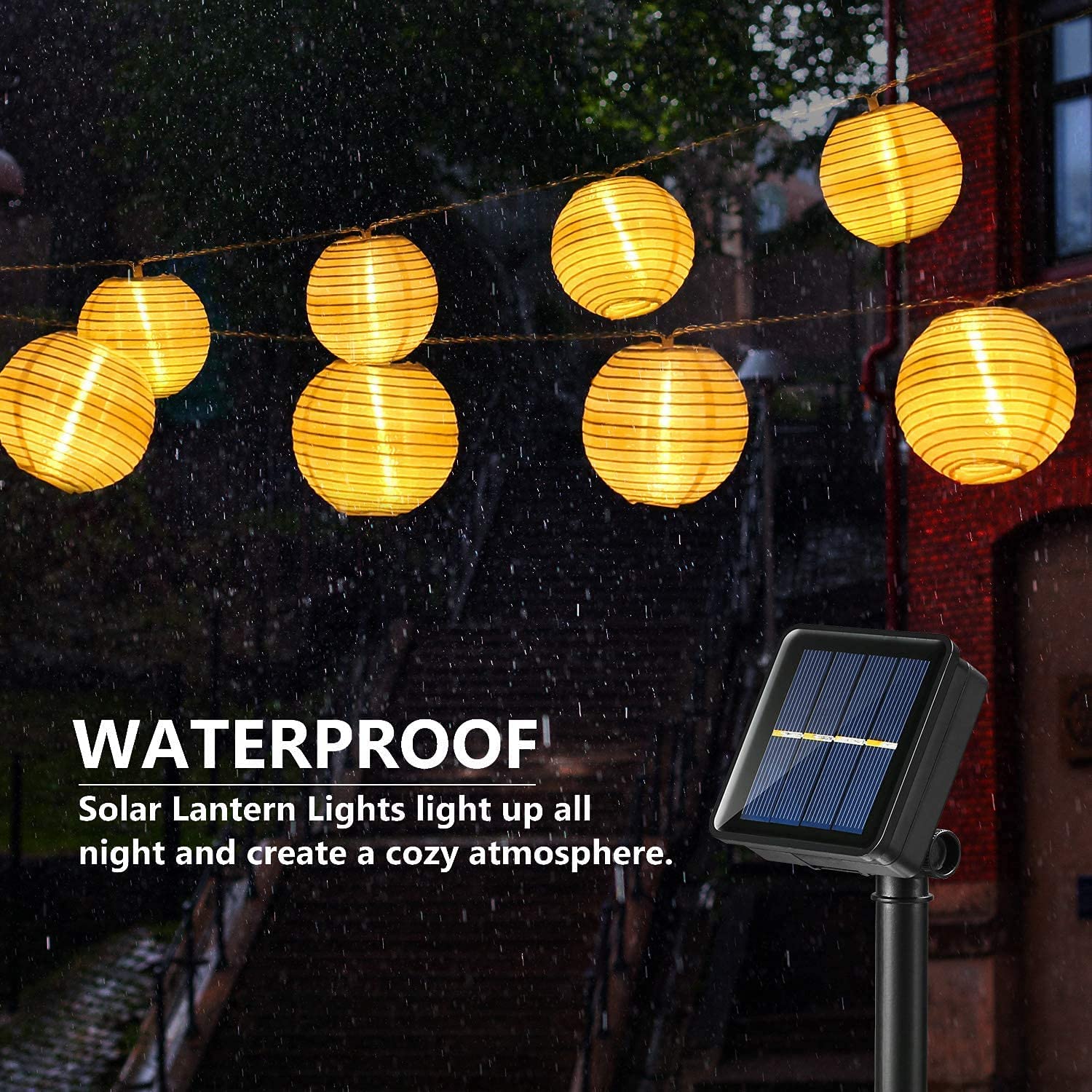 Linterna impermeable, guirnald - Outdoor Lighting Under Pergola reseña y precio