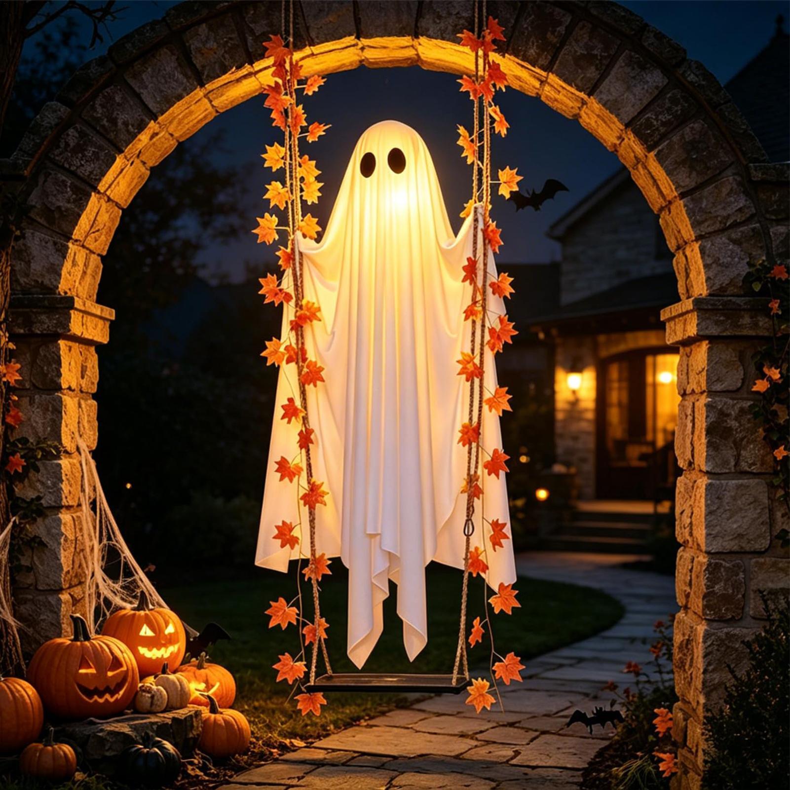 Adornos Fantasma Iluminados co - Outdoor Lighting Front Yard reseña y precio