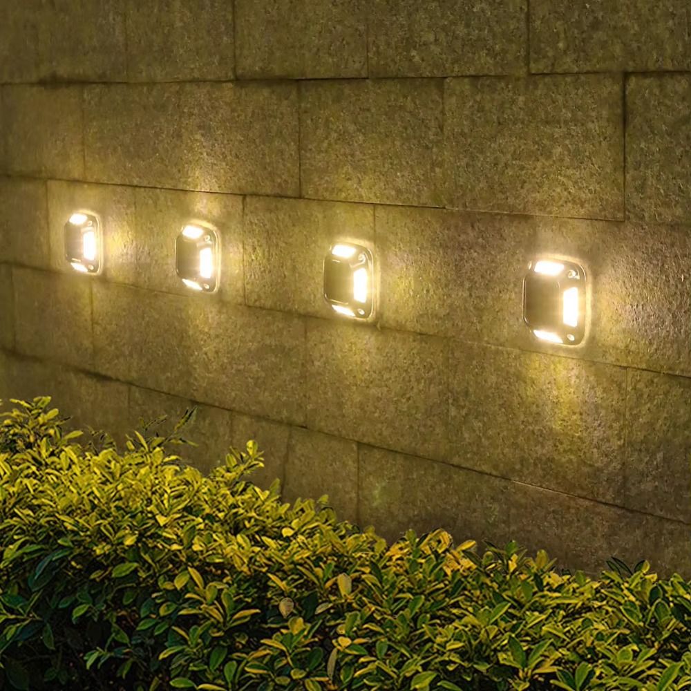4 Luces Solares LED para Suelo - Ground Light Recessed reseña y precio