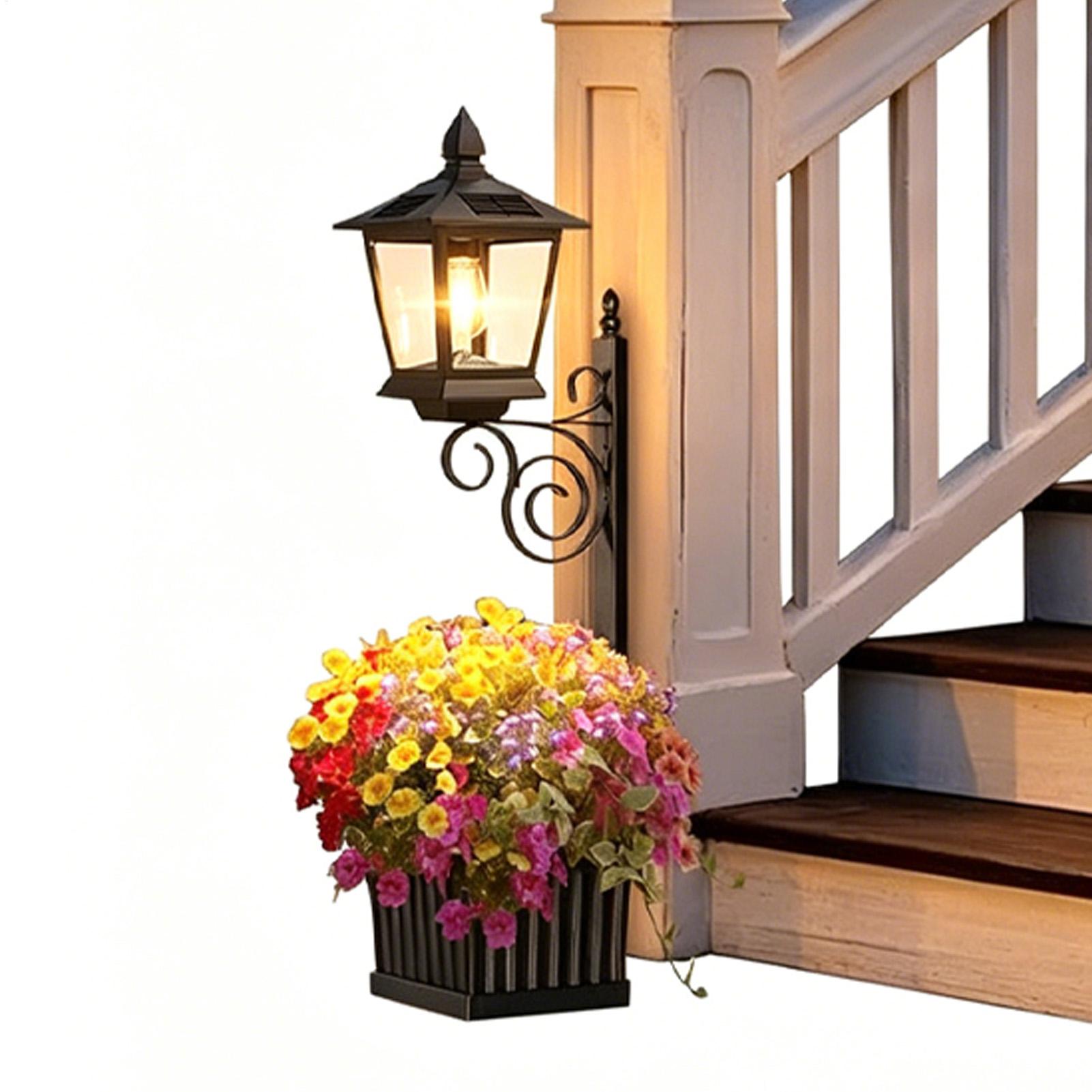 Lámpara solar para macetas con - Outdoor Lighting Front Yard reseña y precio