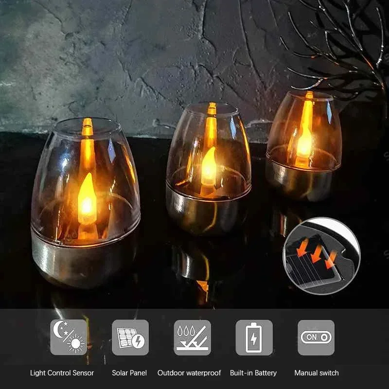 Velas solares LED, luz nocturn - Outdoor Lighting Under Pergola reseña y precio