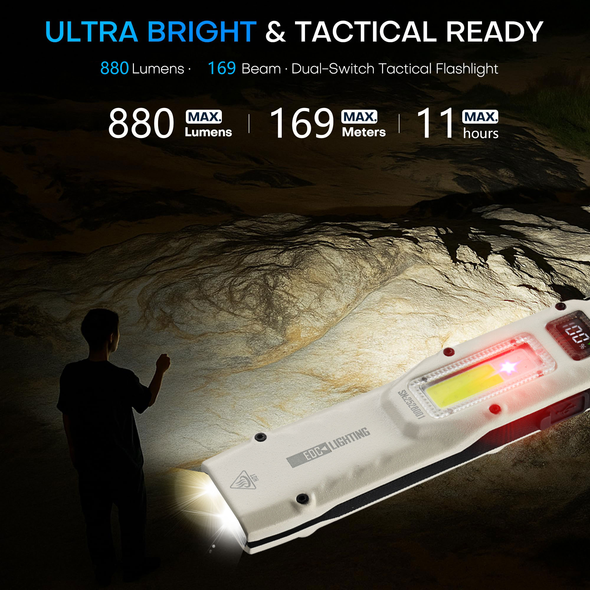 Linterna DE TRABAJO táctica ul - Outdoor Lighting Usa reseña y precio