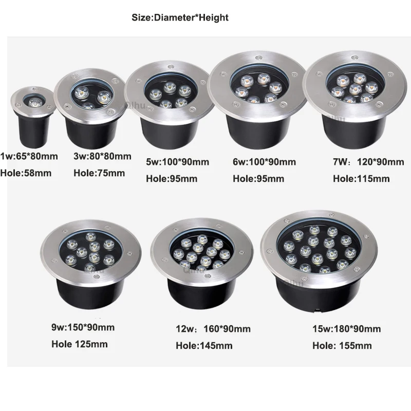 Waterproof Led Light Garden Un - Ground Light Recessed reseña y precio