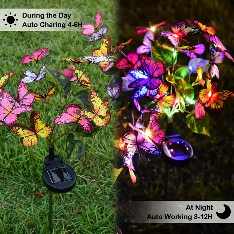 Luces LED solares de mariposa  - Outdoor Lighting Under Pergola reseña y precio