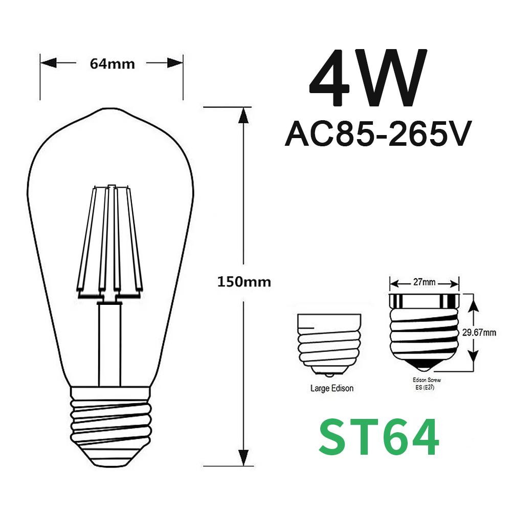 Guirnalda de luces Led E27 ST6 - Outdoor Lighting Socket reseña y precio