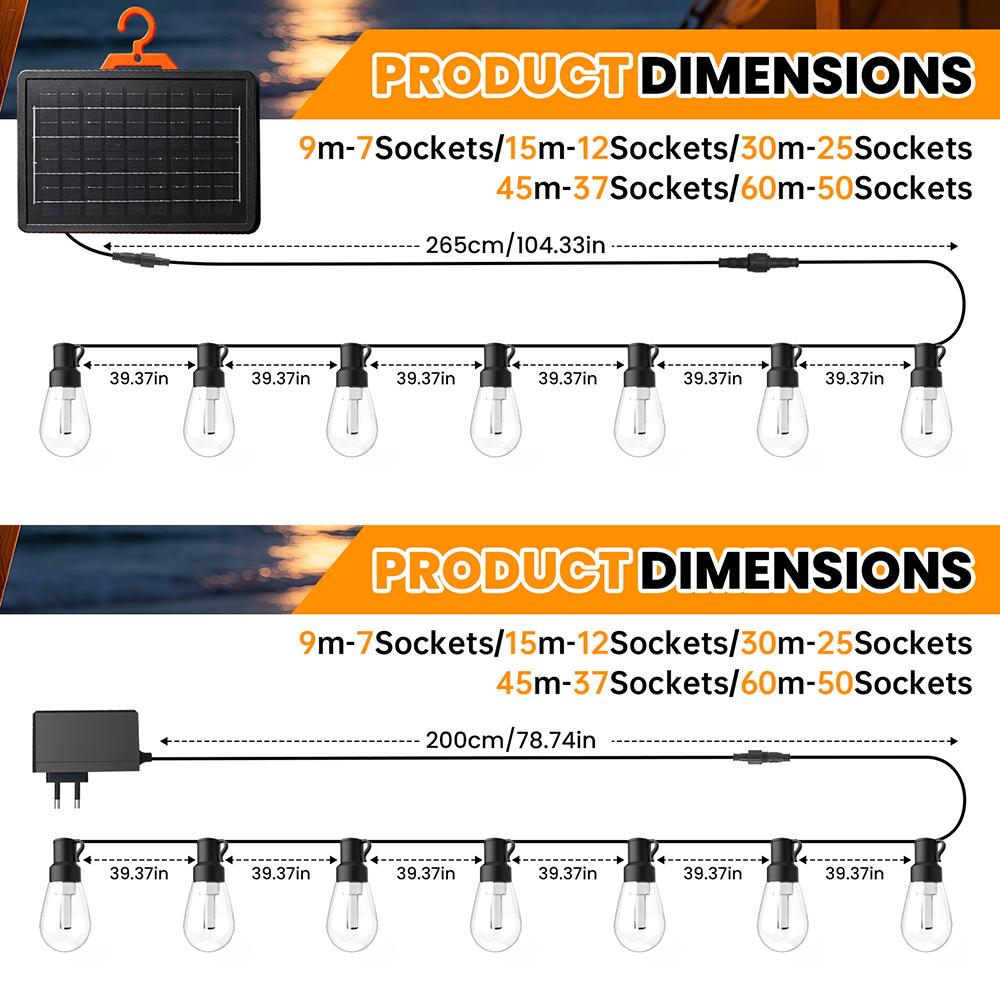 Guirnalda de Luces LED Imperme - Outdoor Lighting Socket reseña y precio