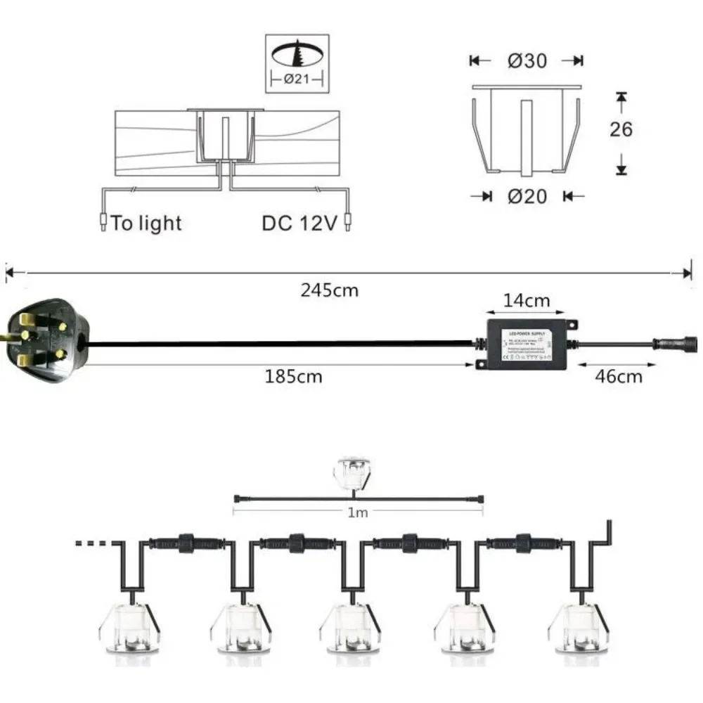 Luces LED Empotradas para Terr - Ground Light Recessed reseña y precio