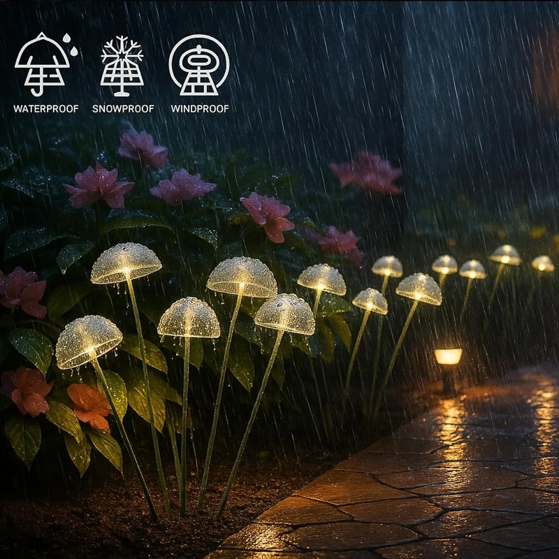 Luces Solares Ambientales con  - Outdoor Lighting Jellyfish reseña y precio