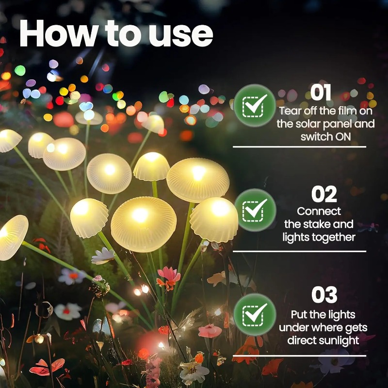 Luces Solares Ambientales con  - Outdoor Lighting Jellyfish reseña y precio