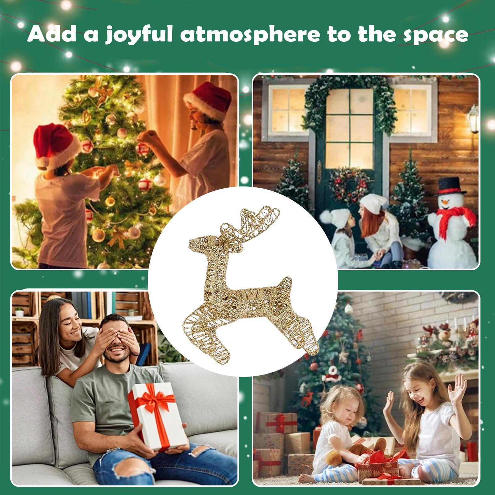 Navidad iluminado Reno brillo  - Outdoor Lighting Front Yard reseña y precio