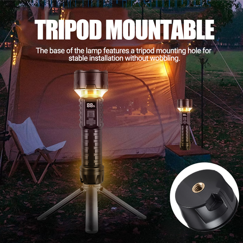 Linterna LED COB, linterna rec - Outdoor Lighting Rechargeable reseña y precio
