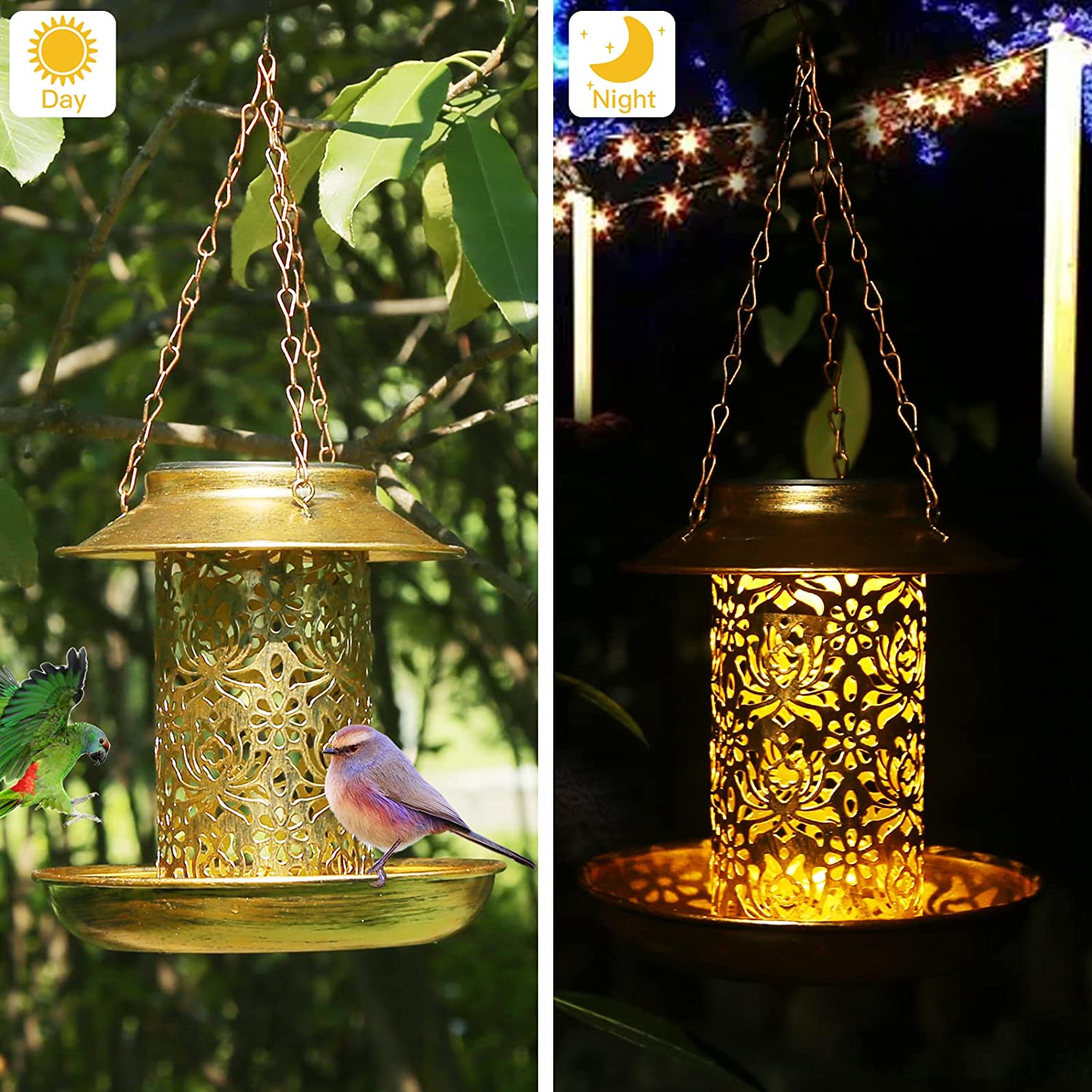 Comedero Solar para pájaros, c - Outdoor Lighting Ideas For Backyard reseña y precio
