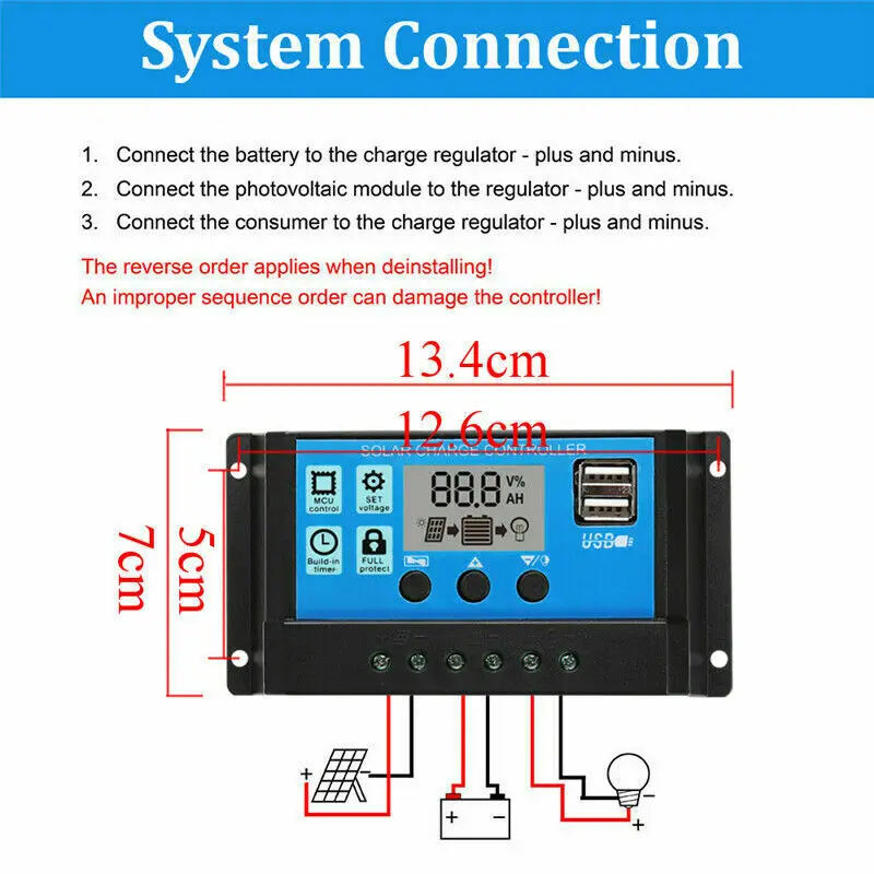 Kit de Panel Solar de 50W, car - Outdoor Lighting Kits reseña y precio