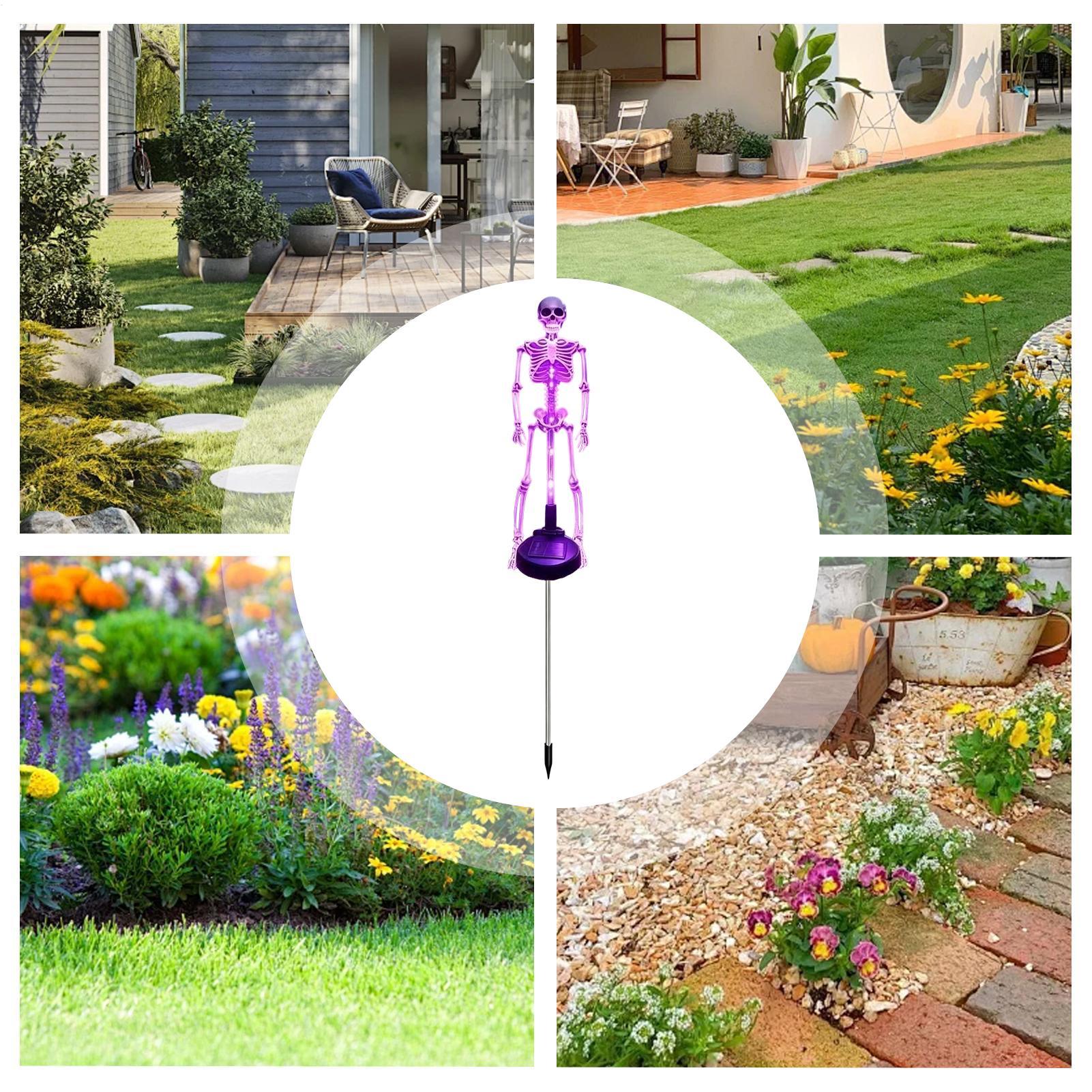 Estaca de jardín con esqueleto - Outdoor Lighting Front Yard reseña y precio