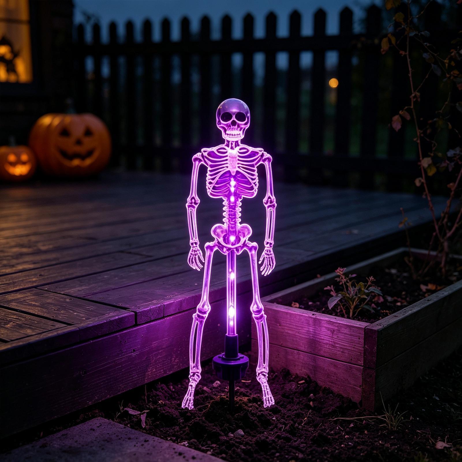 Estaca de jardín con esqueleto - Outdoor Lighting Front Yard reseña y precio