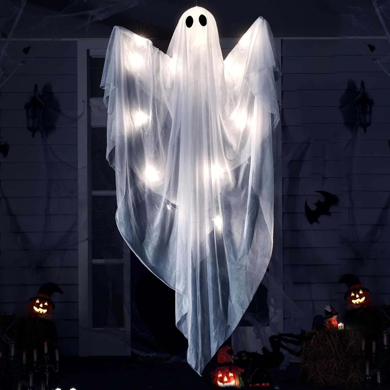 Fantasma colgante de Halloween - Outdoor Lighting Front Yard reseña y precio