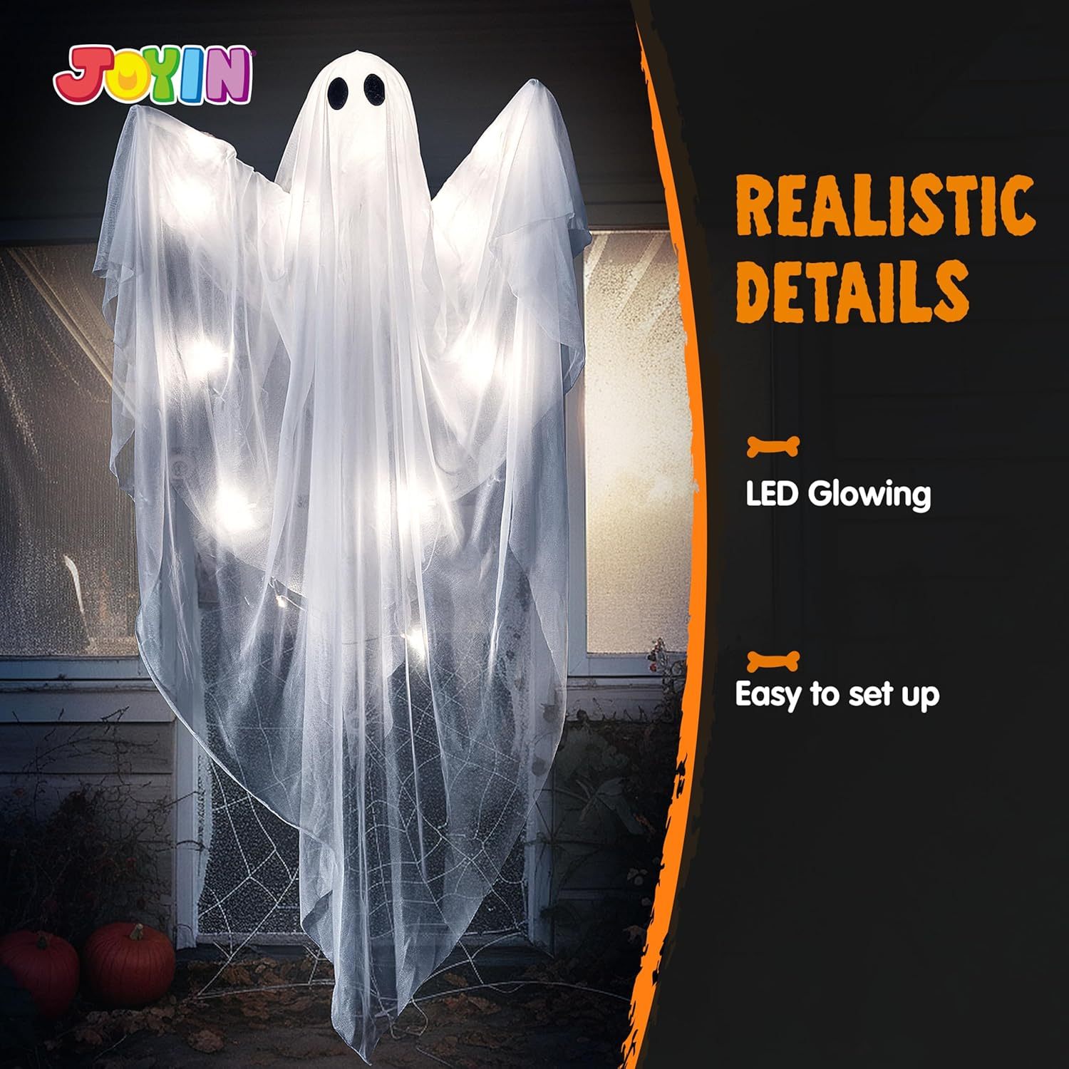 Fantasma colgante de Halloween - Outdoor Lighting Front Yard reseña y precio