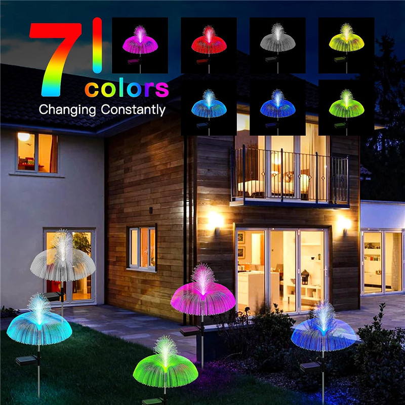 Luces solares LED de medusas p - Outdoor Lighting Jellyfish reseña y precio