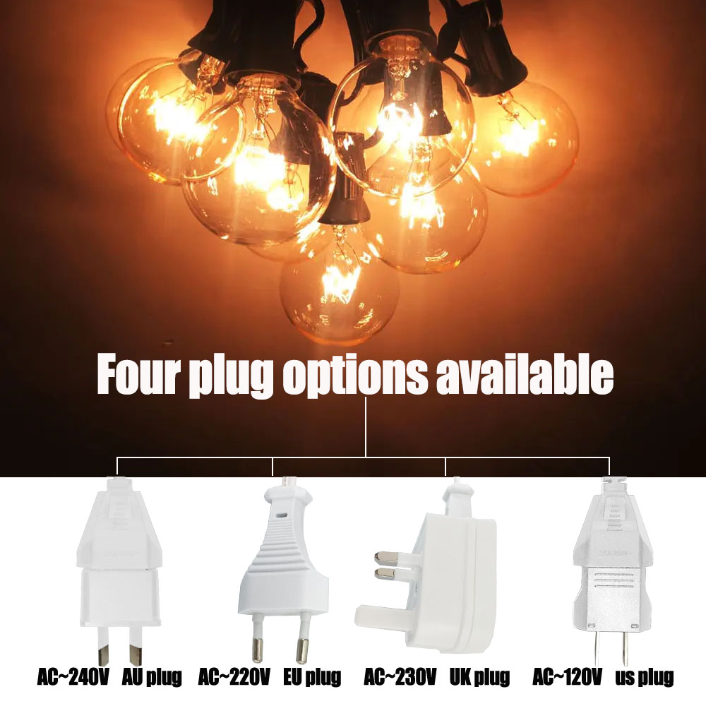 Guirnalda de Luces Vintage G40 - Outdoor Lighting Socket reseña y precio