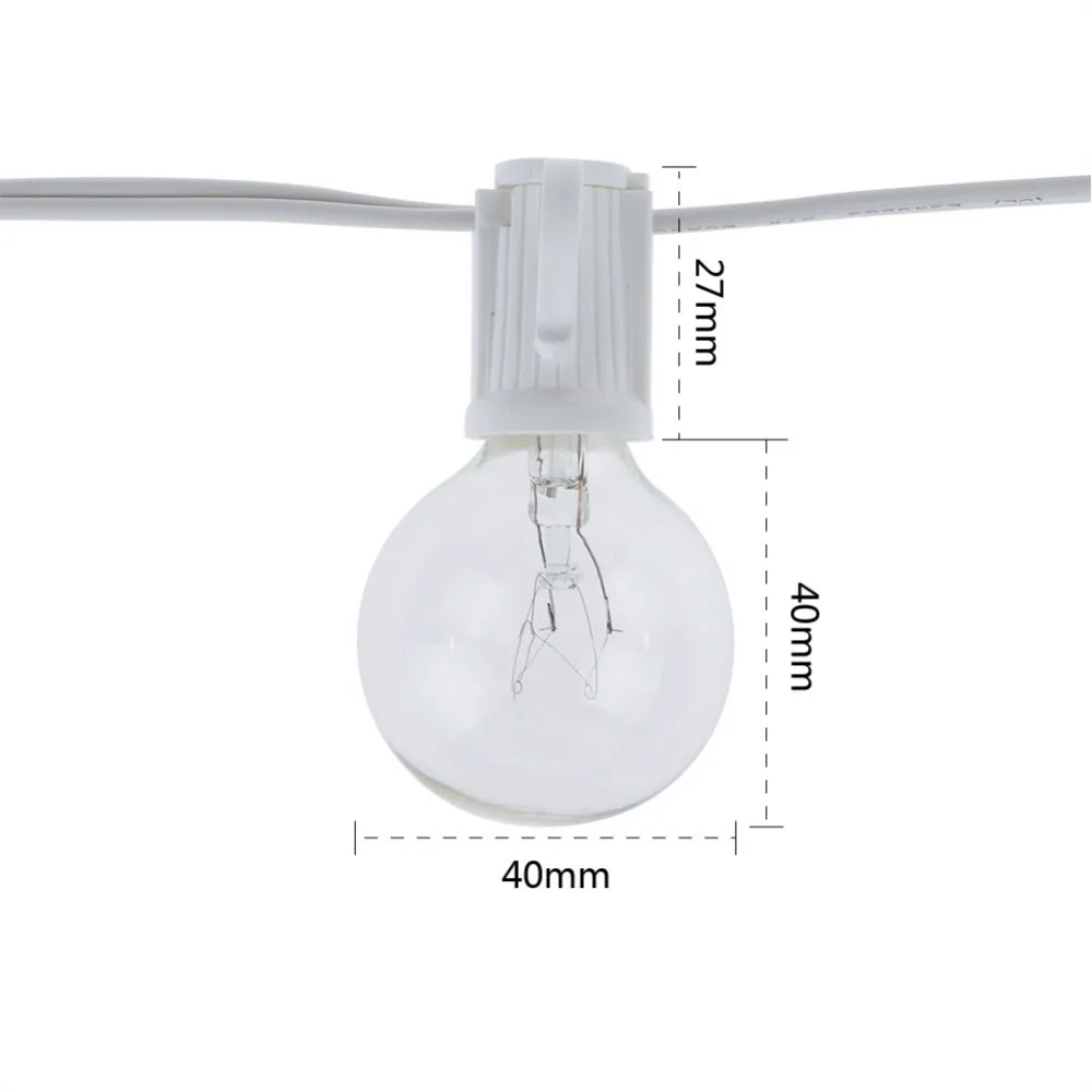 Guirnalda de Luces Vintage G40 - Outdoor Lighting Socket reseña y precio