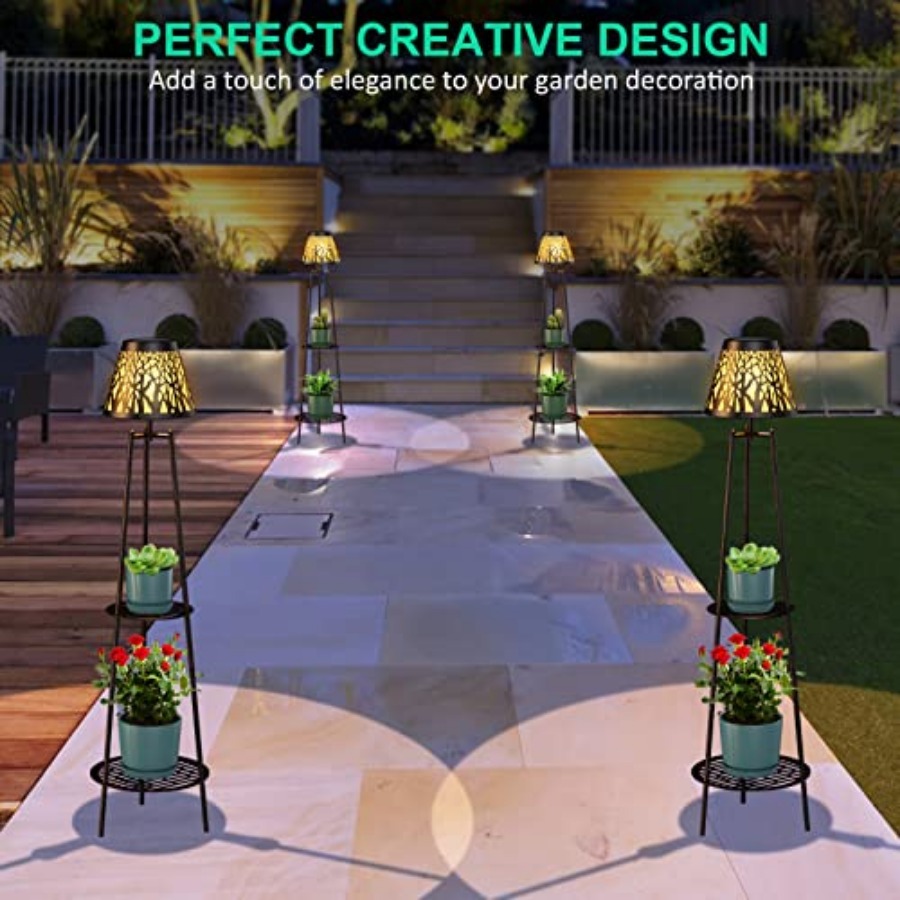 Paquete de 2 Lámparas Solares  - Outdoor Lighting For Garden reseña y precio