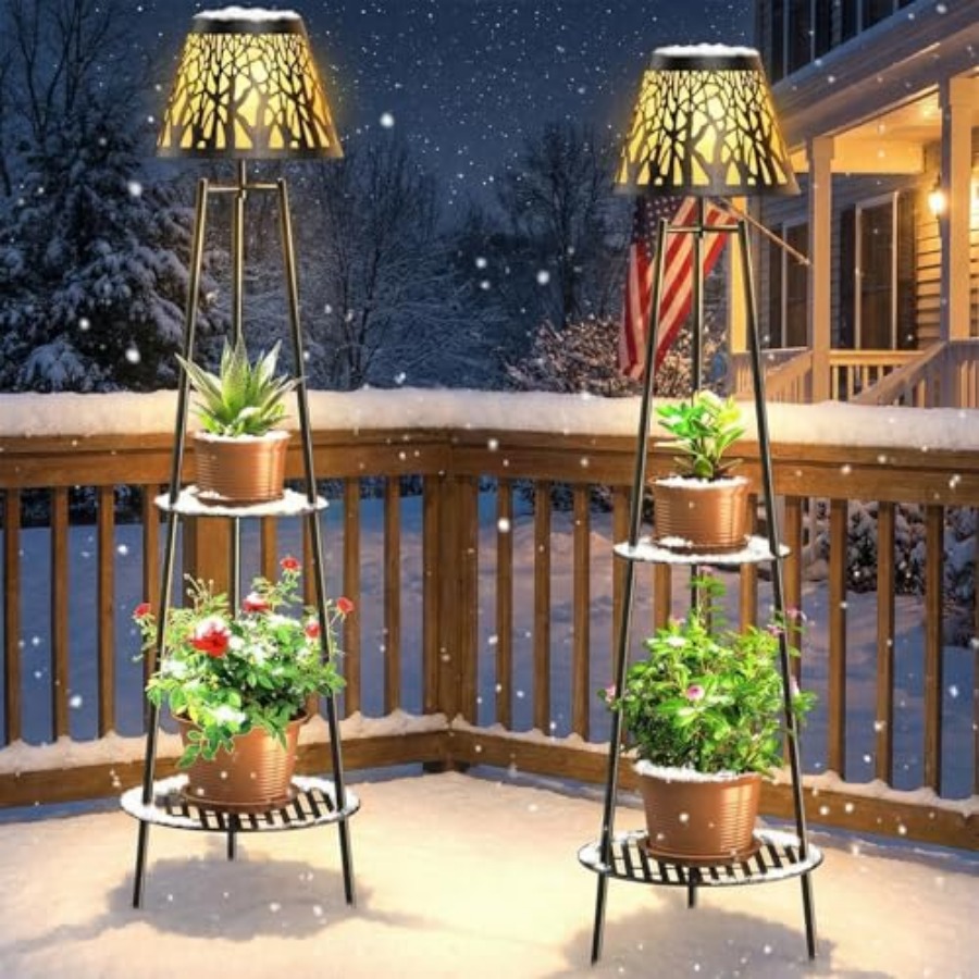 Paquete de 2 Lámparas Solares  - Outdoor Lighting For Garden reseña y precio