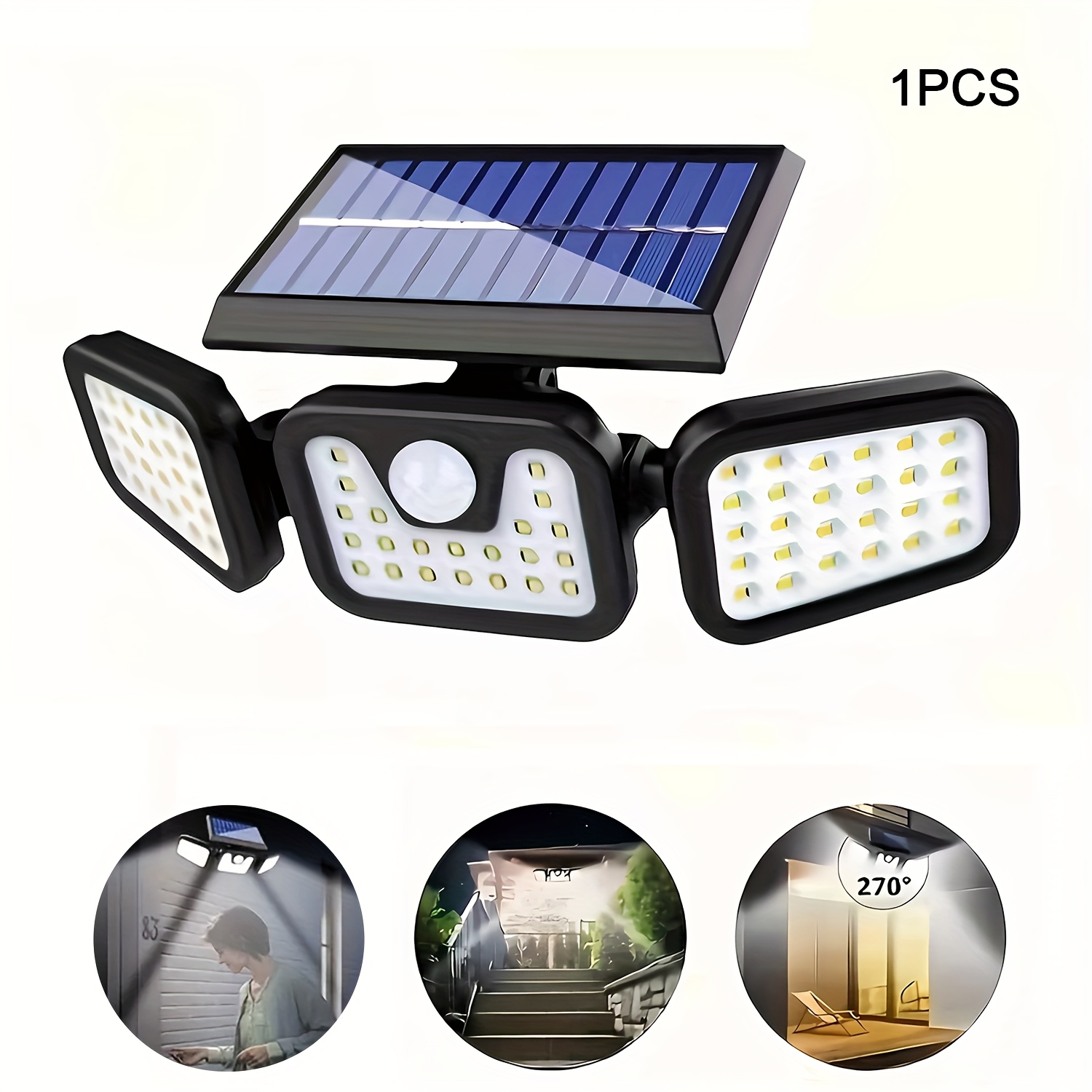 Luz Solar con Sensor de Movimi - Outdoor Lighting Front Yard reseña y precio