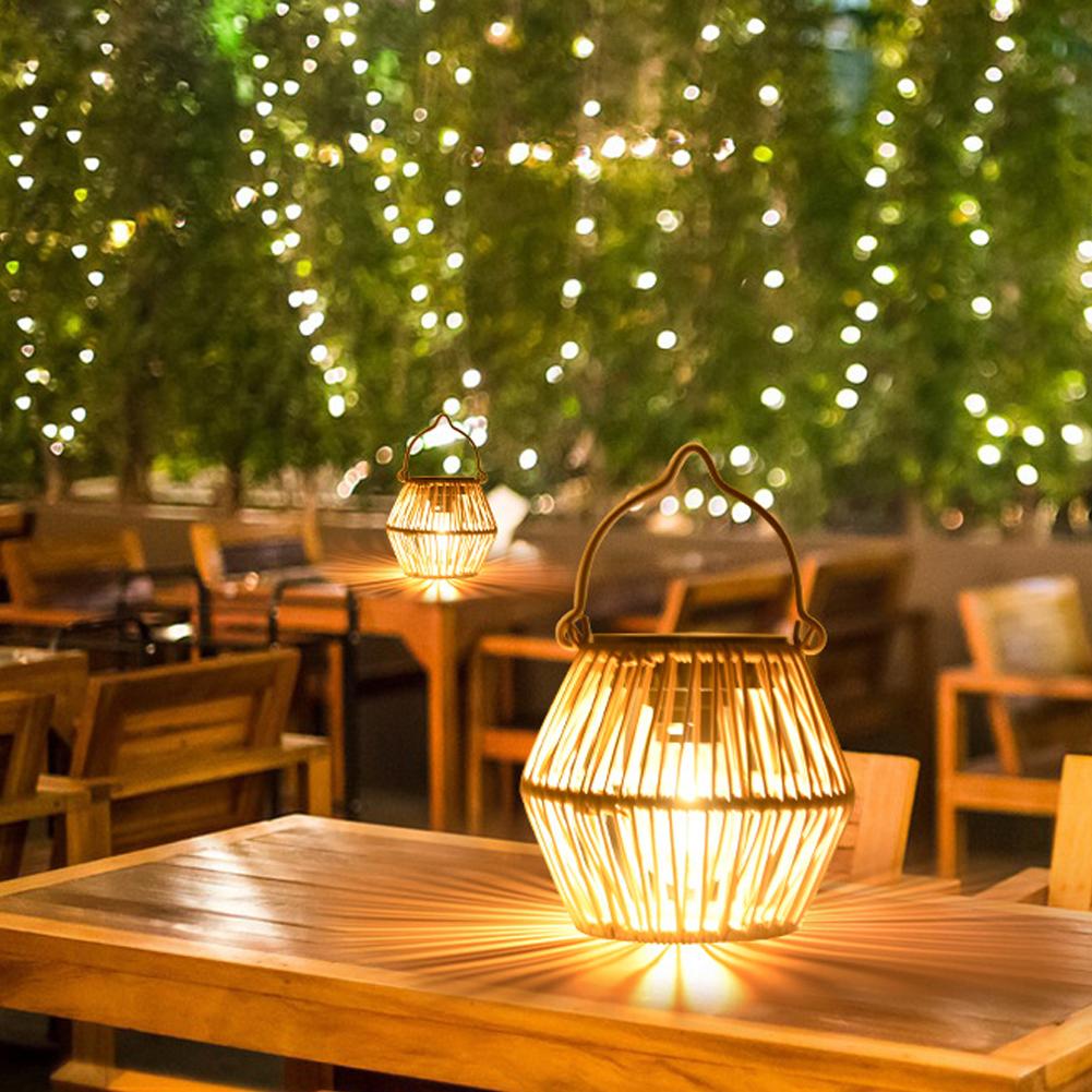 Lámpara Solar de Mimbre Imperm - Outdoor Lighting For Garden reseña y precio