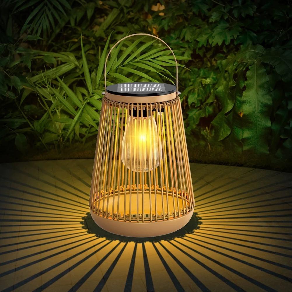 Lámpara Solar de Mimbre Imperm - Outdoor Lighting For Garden reseña y precio
