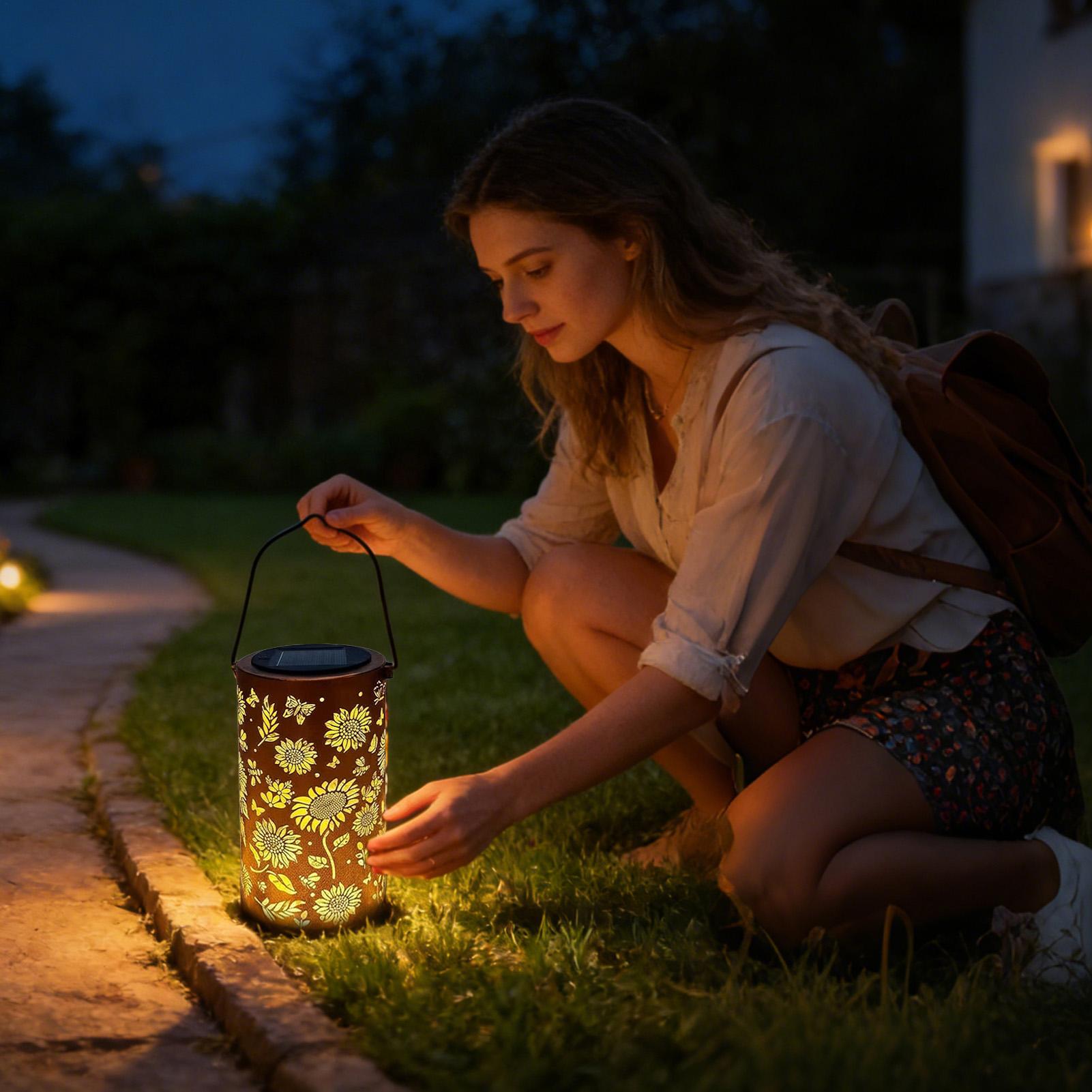 Lámpara Solar de Metal para Ex - Outdoor Lighting Front Yard reseña y precio
