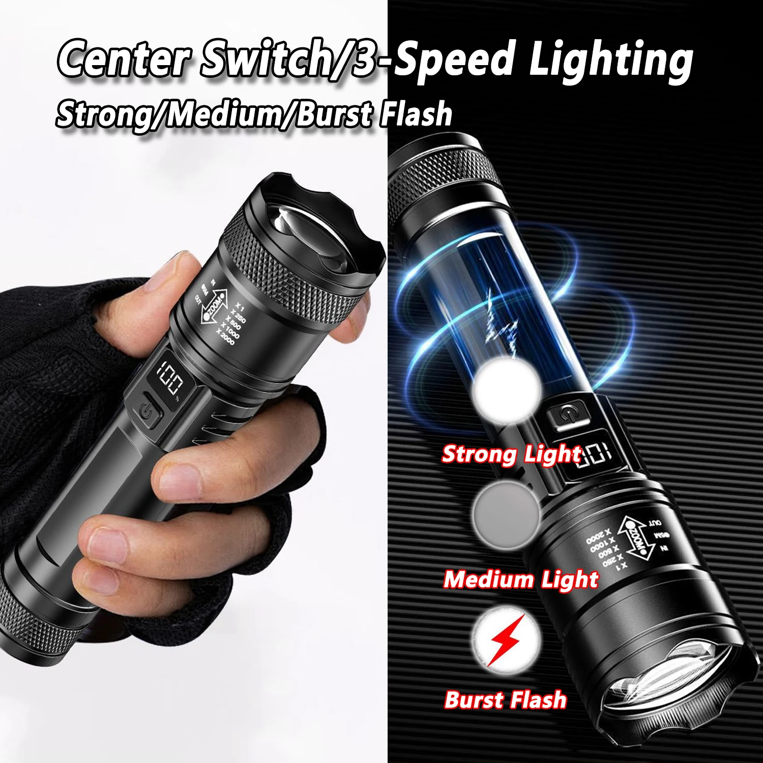 Linterna LED ultrabrillante, l - Outdoor Lighting Usa reseña y precio