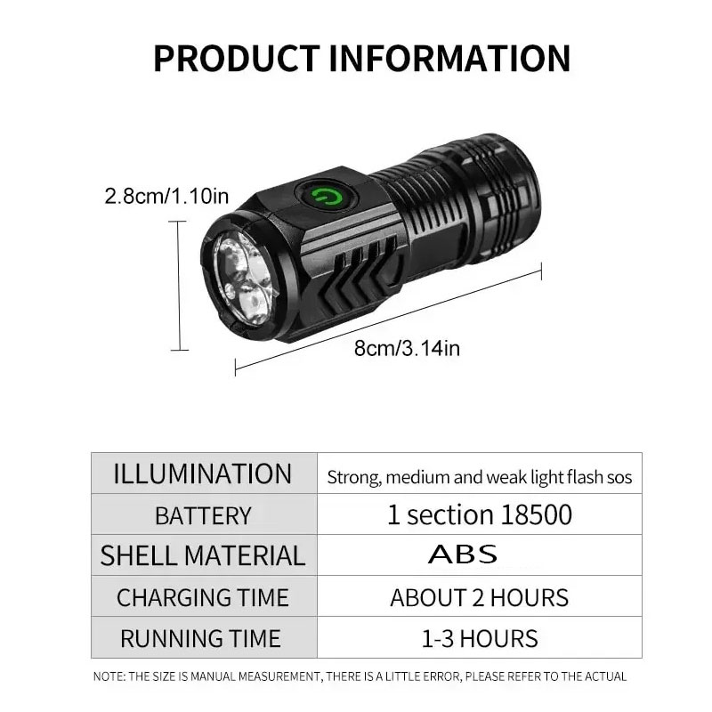 Mini linterna de 3LED con Clip - Outdoor Lighting Quality reseña y precio