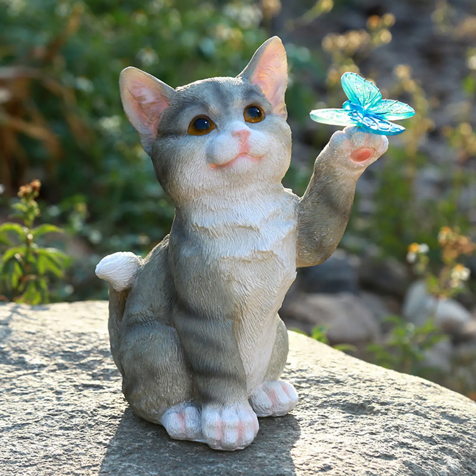 Escultura de gato al aire libr - Outdoor Lighting Under Pergola reseña y precio